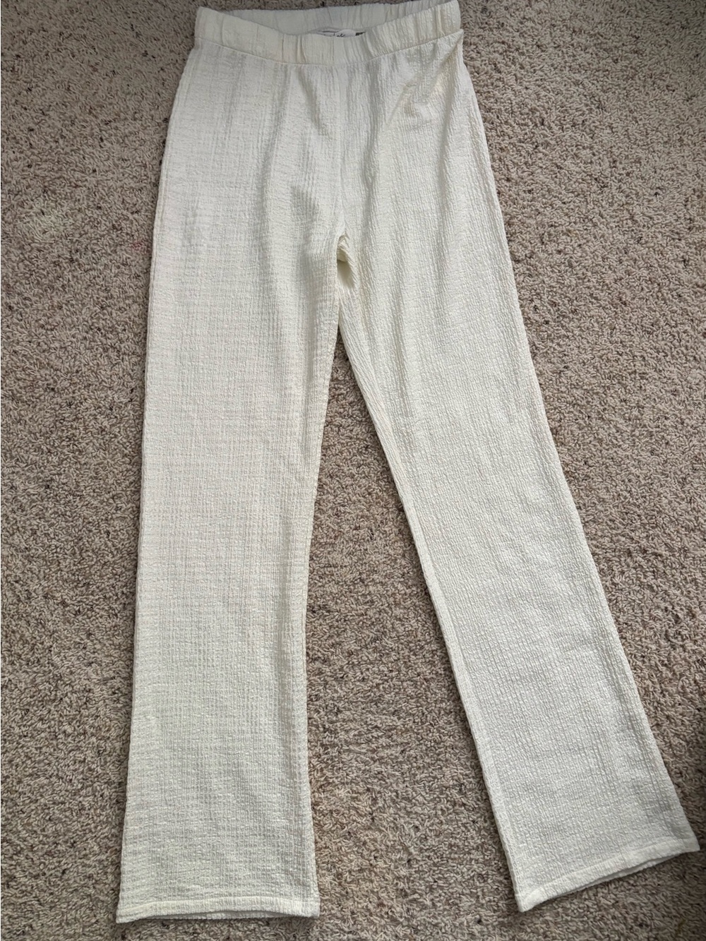 Et clet Cream Ribbed Button-Up Set - Picture 14 of 16